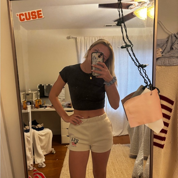 Brandy Melville black striped top - Picture 2 of 2